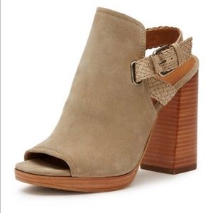 Frye Karissa braided peep toe bootie SZ 6